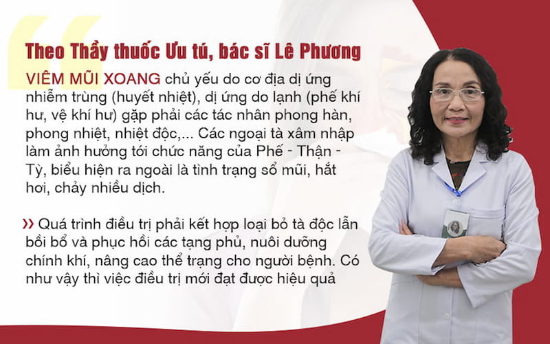 Bác sĩ Lê Phương đánh giá về bệnh viêm xoang